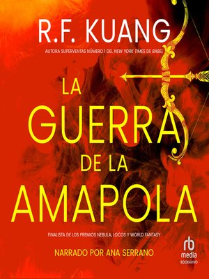 cover image of La guerra de la amapola (The Poppy War)